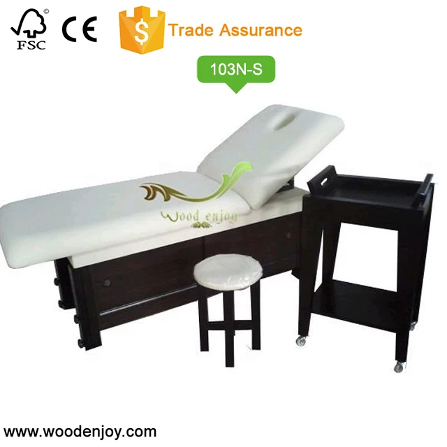 Тяжелая прочная деревянная косметическая кровать терапевтическая массажная кровать 103-N