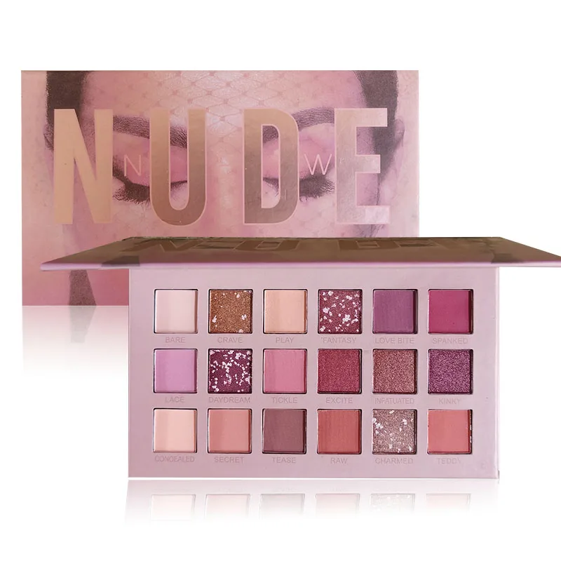 Custom Makeup Packaging High Quality Palette in Stock Paleta de sombras shimmer matte natural satin eyeshadow palette