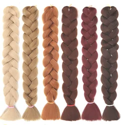 41 inch African chemical fiber wig big  braid high temperature Yak wire braid ombre HAIR