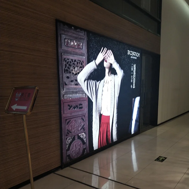 Popular Attractive Wall Decoration Shop Modern Advertising Fabric Exhibition Light Box