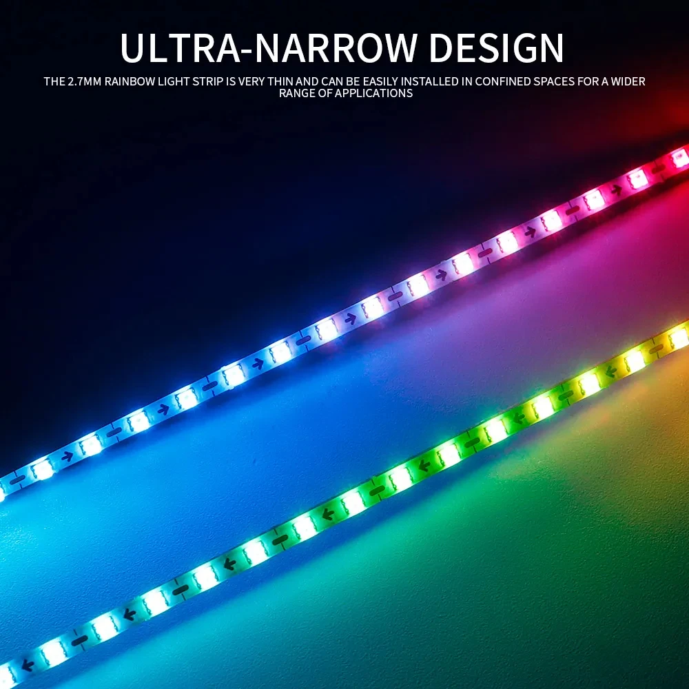 Светодиодные ленты меняющие цвет смарт-полосы лампы dreamcolor smd2020 2 7 мм ширина полосы света