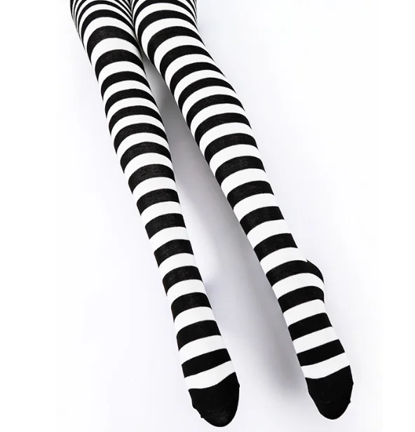 Women knee high stocking rainbow colorful cotton custom logo socks