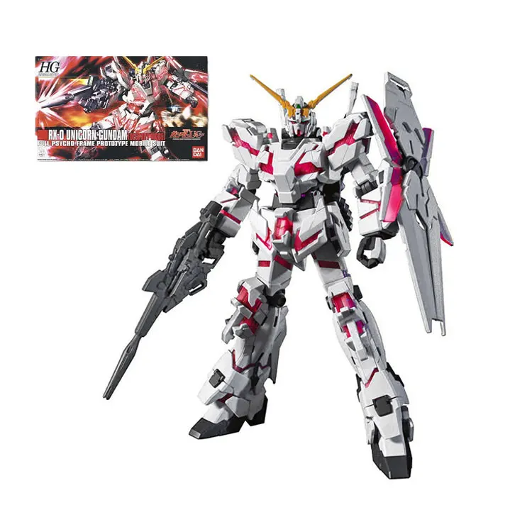Factory direct sales HG 1/144 Unicorn Destruction Mode model assembled toy figure wholesale customization