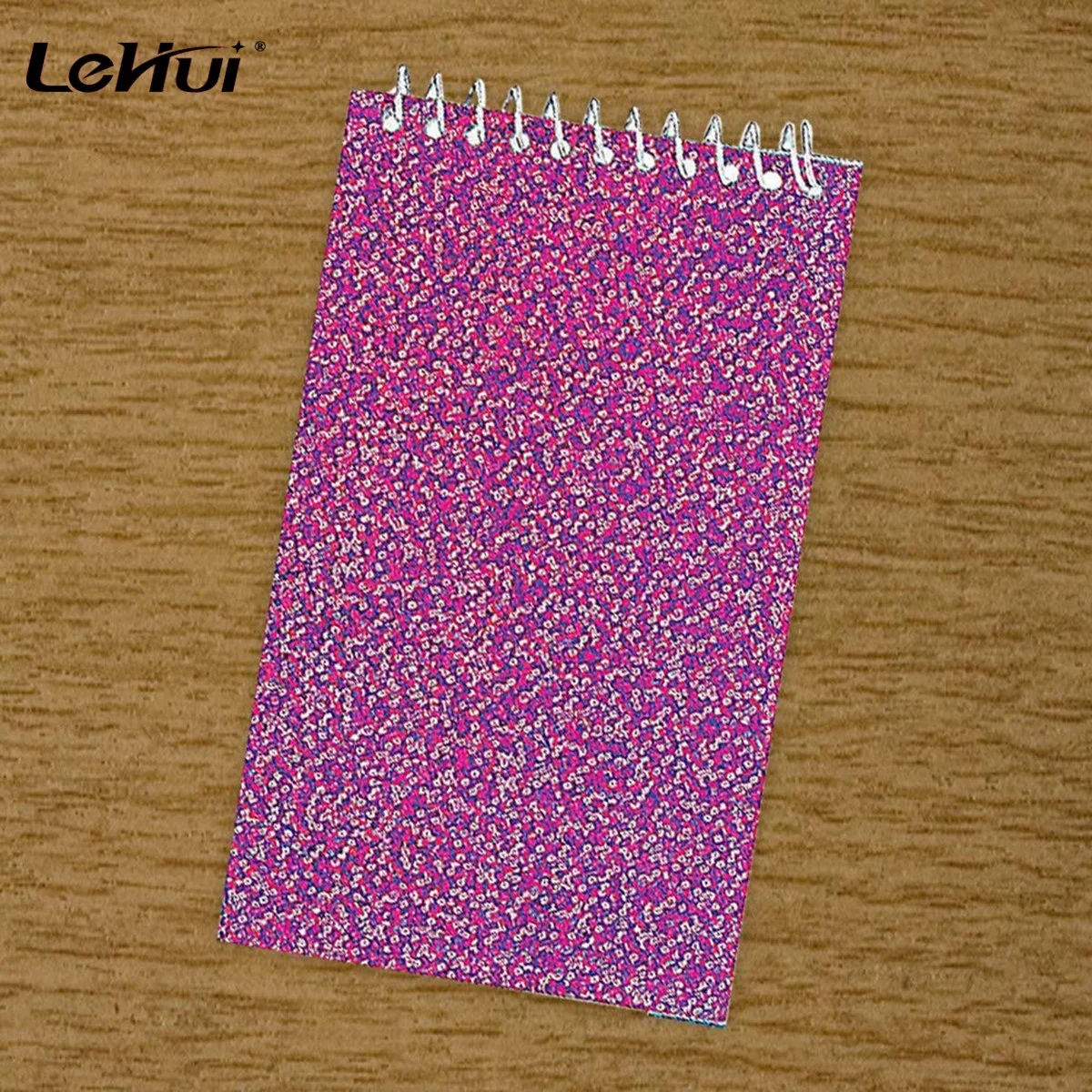 Custom factory 4 Pieces 3x5 Inch Mini Spiral Glitter Notepads of Ruled Composition Spiral Notebooks For Students and Profession
