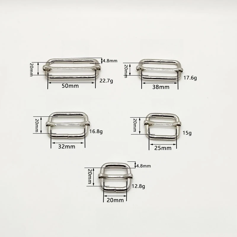 Factory Price Spot Wholesale Metal 4.8 Wire Diameter Pin Buckle Metal Pull Buckle Adjustment Buckle