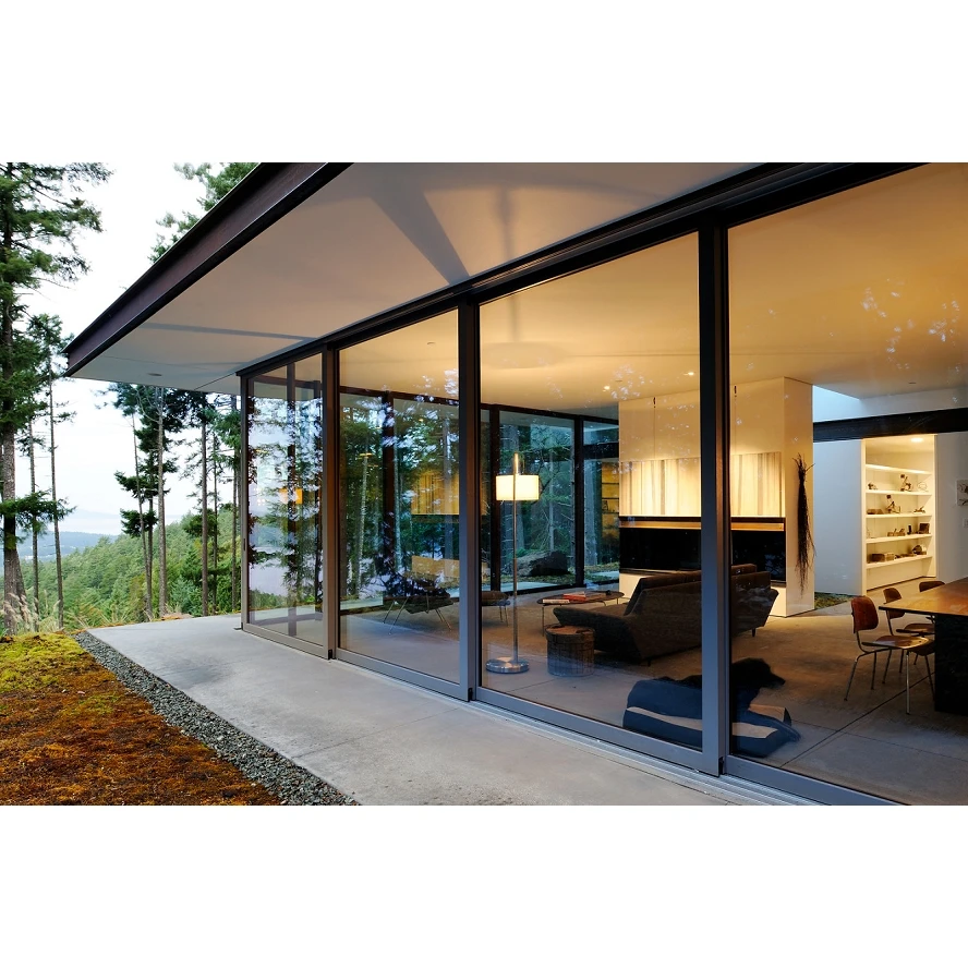 Double Glass Aluminum Thermal Insulation Sliding Door for Foreign Trading