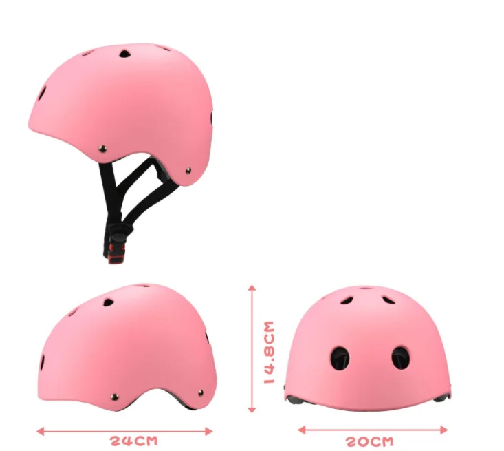 Full Set Children Skating Safety Helmet Protection Shin Knee Pads Guards