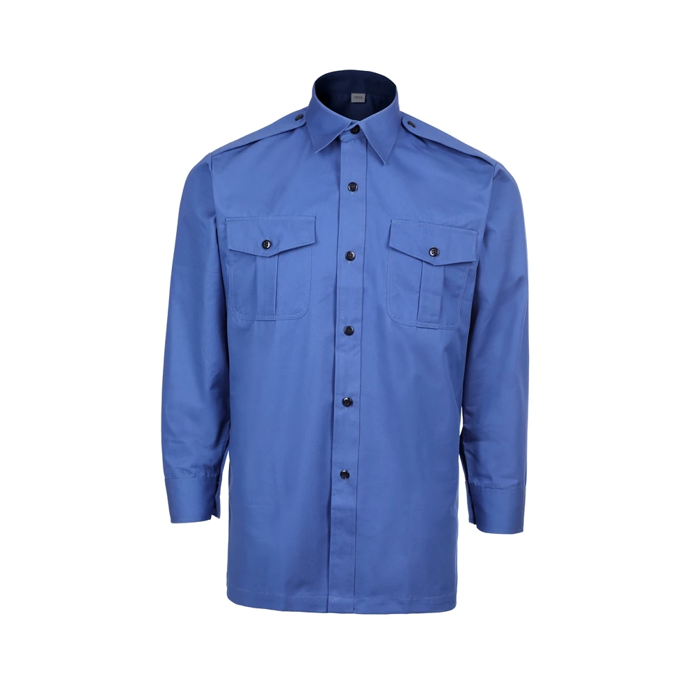 Construction Clothing 100% Cotton Fabric Custom Long Sleeve Safety Shirt Cargo Workwear Work Shirts