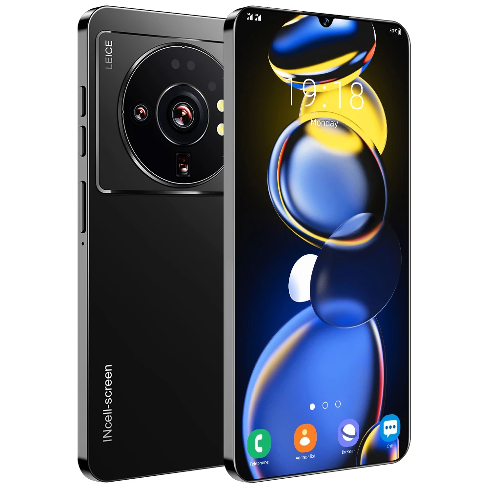 New M12 Ultra Android Phones 16+512GB Original 6.8inch 16GB+512GB Dual card large memory mobile phone 5G Smartphone