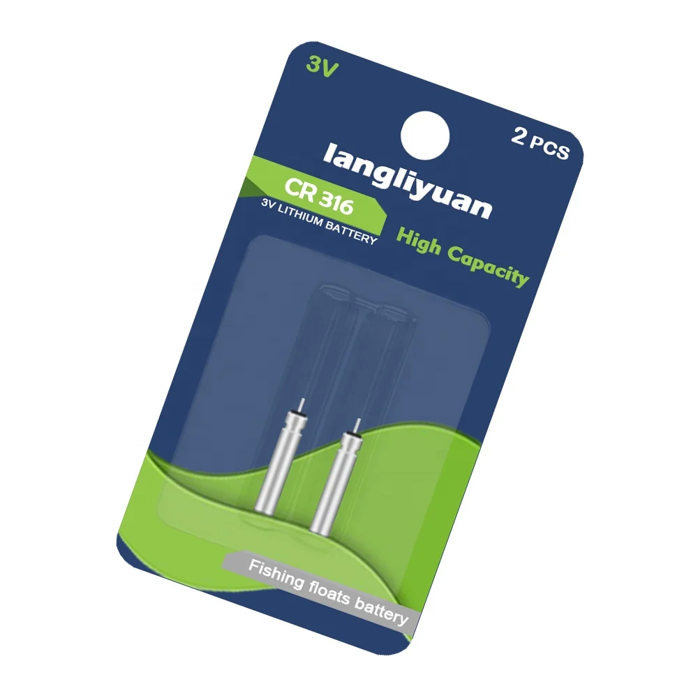 lithium 3v fishing float pin type cr316 battery manufacturer