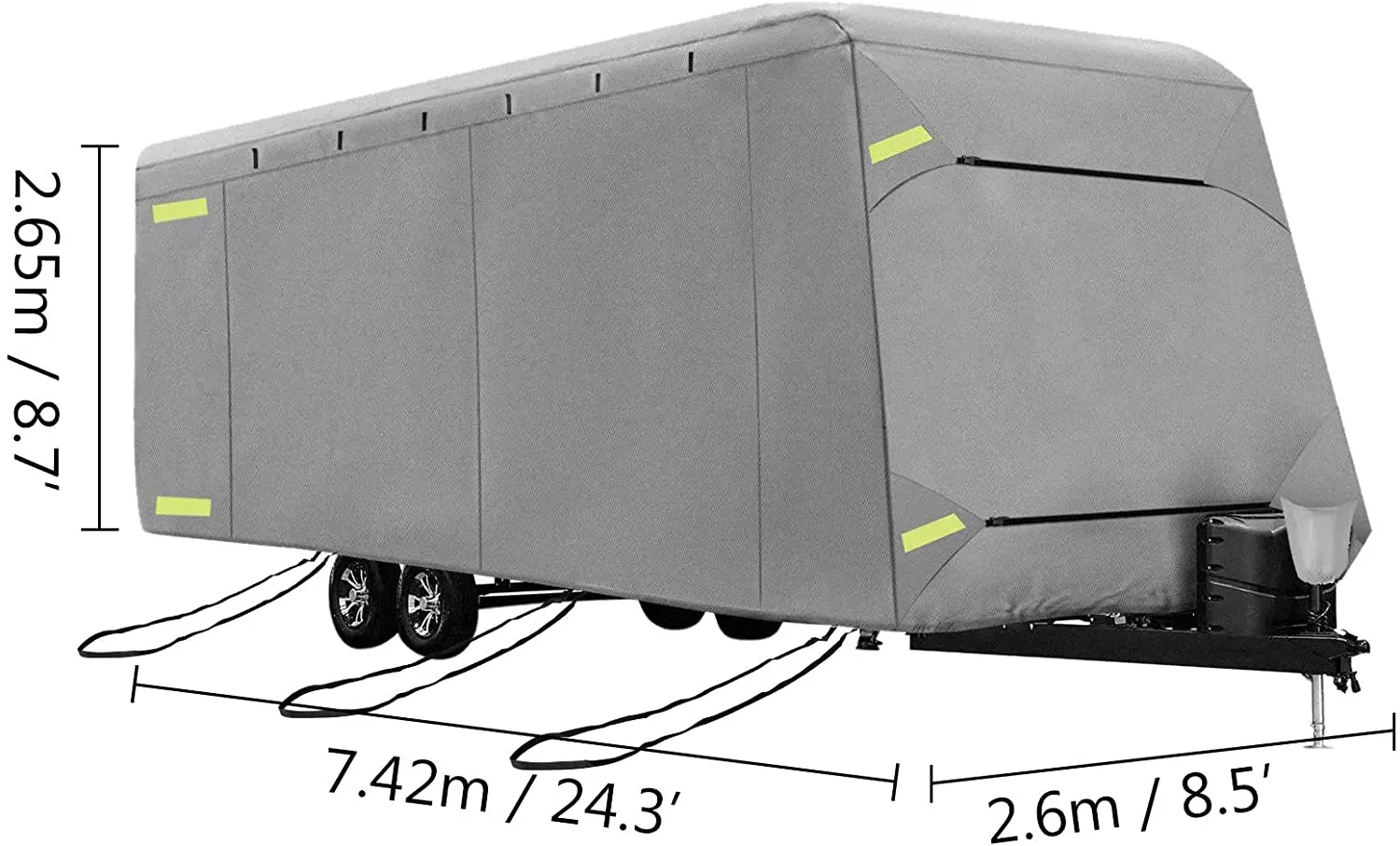 Multilayer Layers Nonwoven Fabric Caravan Car Motorhome Cover Waterproof Ultraviolet-proof Dustproof RV Cover