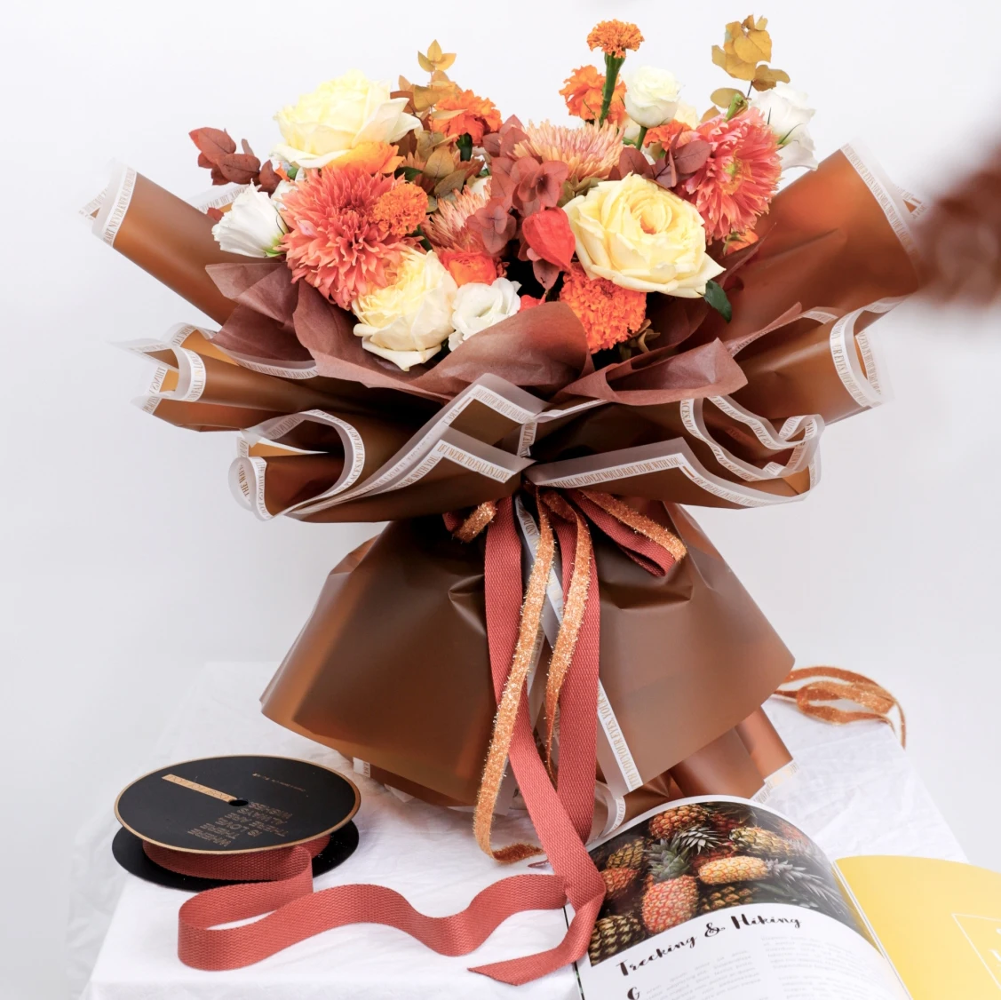 
20pcs Korean Packaging Gift Wrapping paper Colorful Florist Wrapping Paper for Flower Bouquet Supplies 