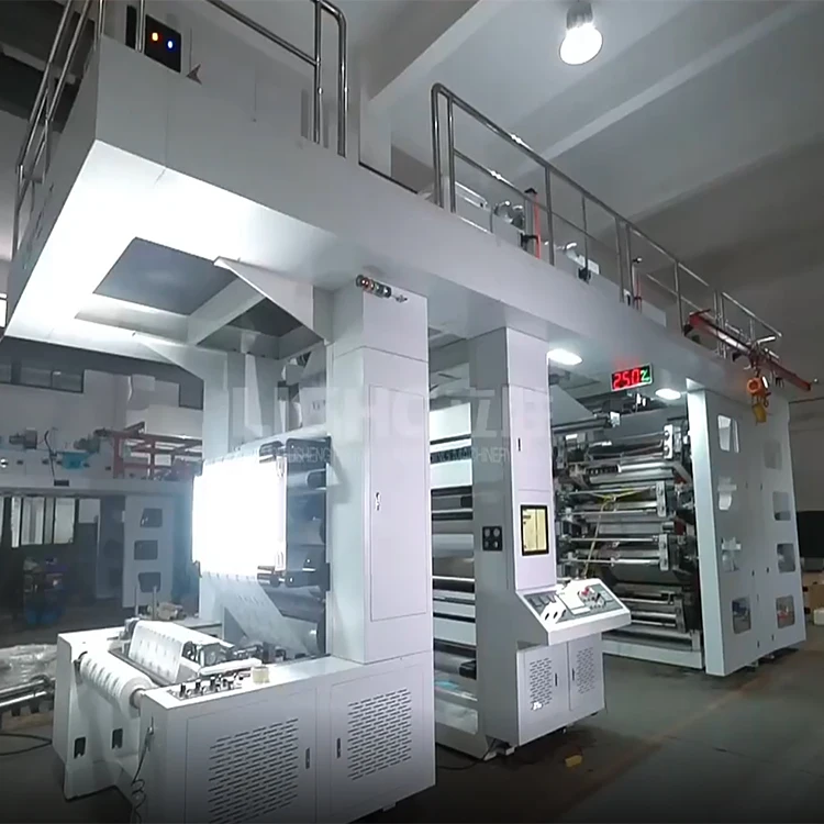 lisheng Thermal Paper 8 Colors servo gear driven centrel drum CI Type Flexo Printing Machine Price