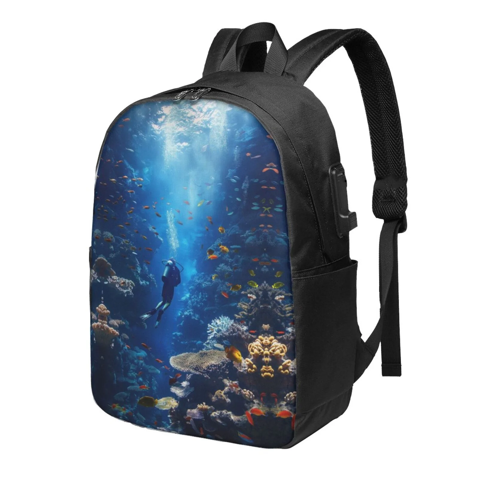 Customized Logo Multifunction Smart Backpack for Travelling Polyester Bagpack Laptop Travel Backpack with Usb Charging Port