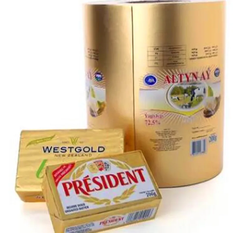 Aluminum Foil Food Packaging Material Wrapping Paper Rolls Butter Wrapper