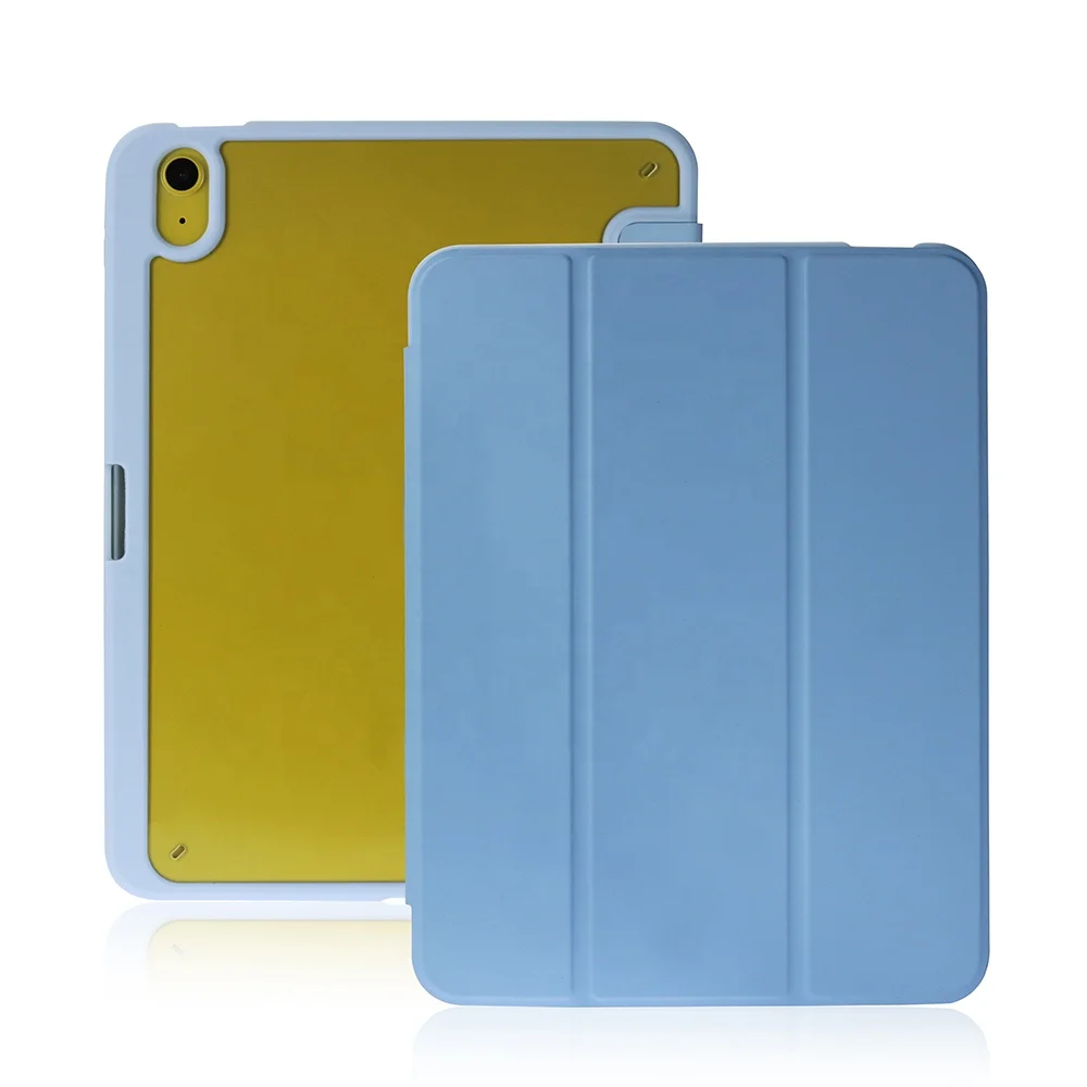 Trifold Transparent Tablet Case for iPad 12.9 Shockproof Tablet Cover for iPad Pro 11 12.9 air 10.9 inch Auto Wake-up Sleep