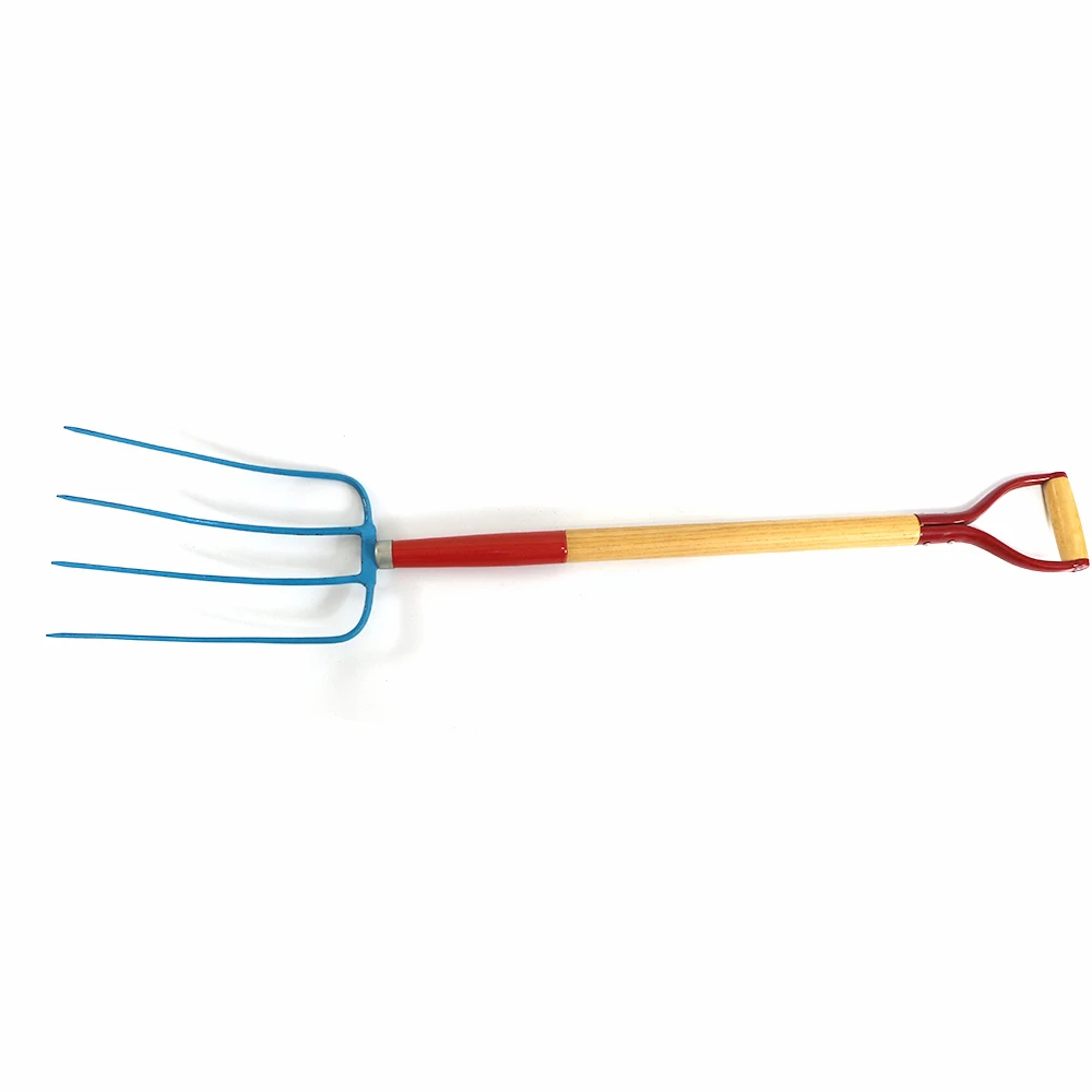 
OEM/ ODM Customized Ergonomic Comfortable Multifunction Carton Steel Garden Digging Tools Flower Fork 