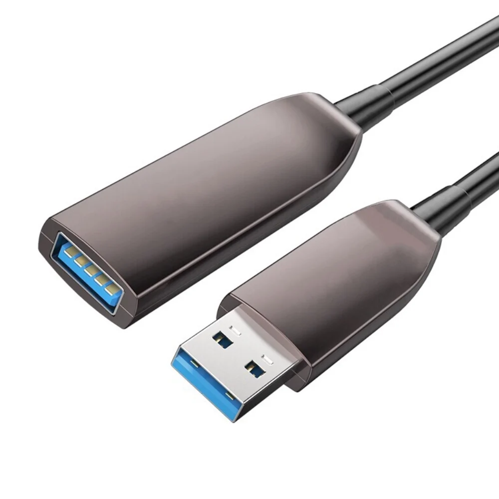 Wholesale Factory Price AOC USB3.0 Extension Male to Female Fiber Cable OEM Zinc Alloy Shell Optic USB3.1 Extension Cable