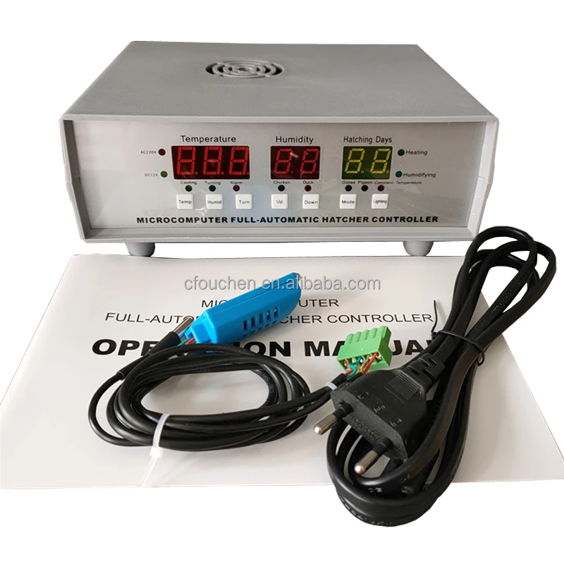 Лучшая цена 180 240 300 500 AC220V DC12V контроллер инкубатора для яиц продажи