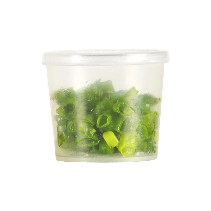 Одноразовый Пластиковый Герметичный пищевой контейнер с крышкой 2 унции