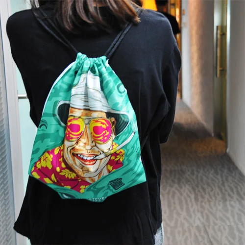 Bag Tote Canvas Bags Cotton Custom Polyester Sequin Printing Logo Blank Sublimation Drawstring Shopping Sport Backpack Large