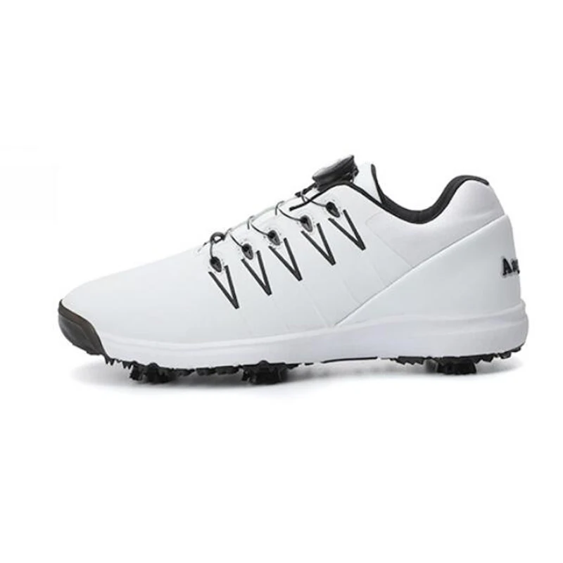 Туфли для гольфа мужские и женские туфли с автоматической ручкой на шнуровке