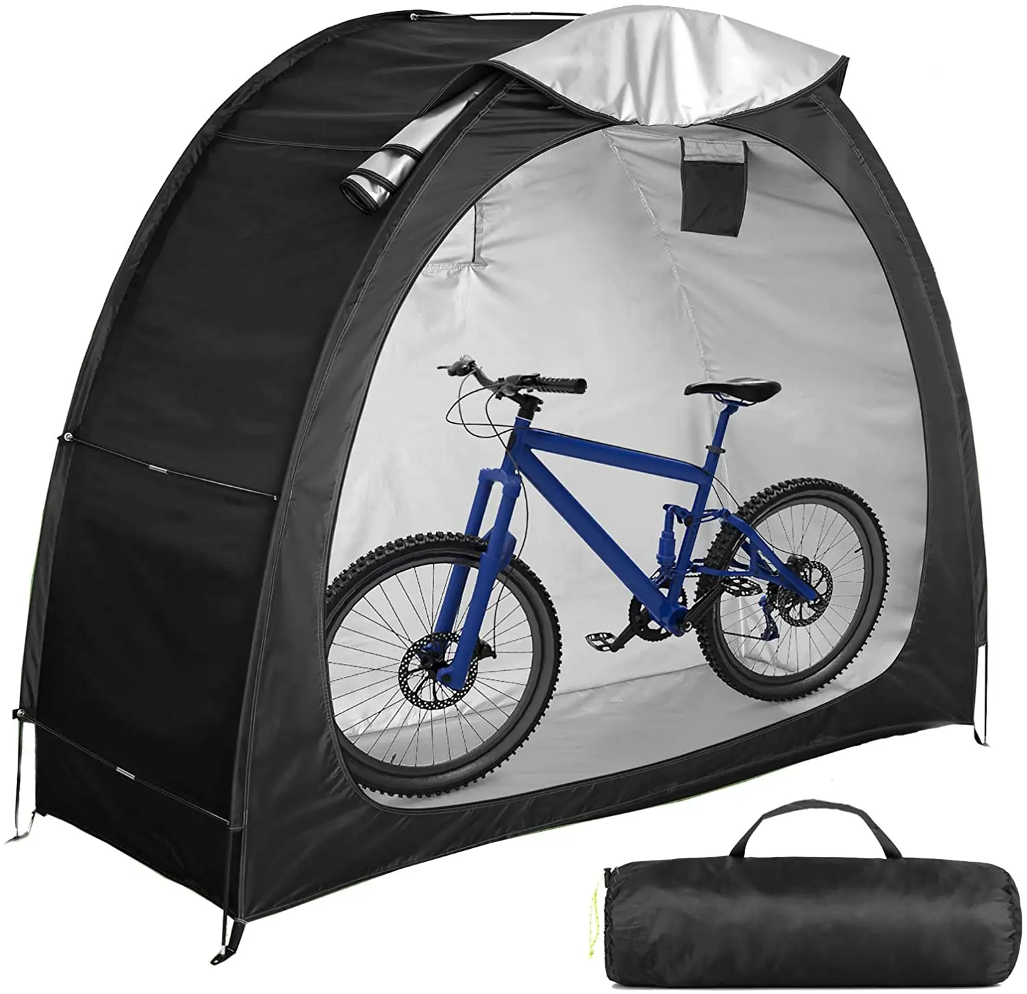 Навес для хранения велосипеда на открытом воздухе, навес из Оксфордской ткани с серебряным покрытием 210d, портативный водонепроницаемый навес для велосипеда