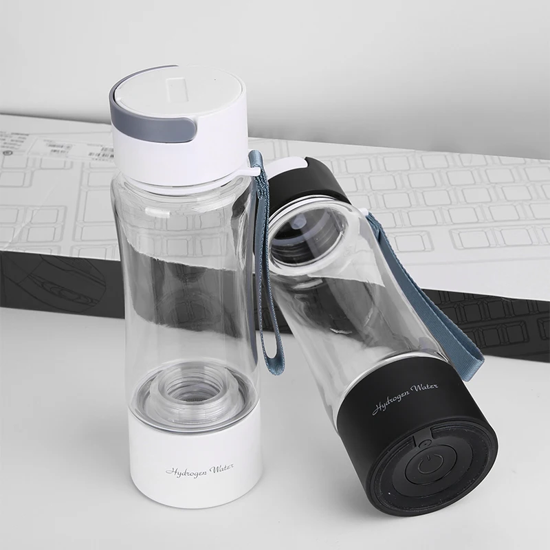 380ml tritan plastic Hydrogen water device with inhalation option from the lid