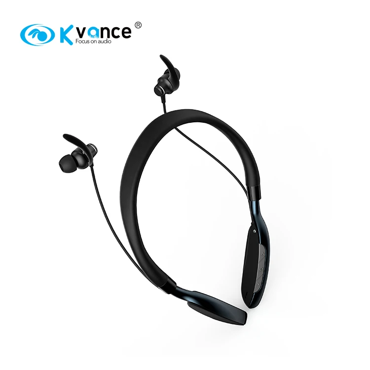 Aptx hd long play time 5c Fast charge Type C IPX5 earbuds leather Sports Neckband Wireless Running Earphone With qcc3034 Chip