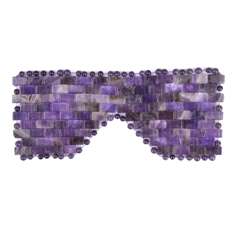 Natural Rose Quartz Facial Eye Mask Health massager spa products mini beauty green jade square eye mask stone eye mask