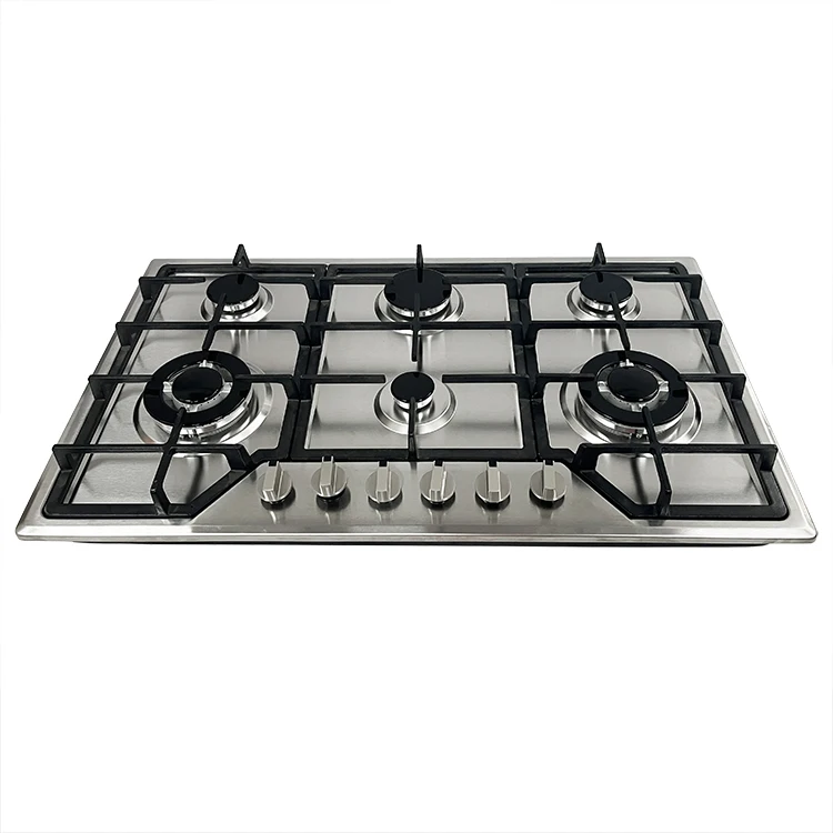 new arrival wholesale price high quality stainless steel estufas a gas hob burner de 6 plate orillas place stove gas cooker