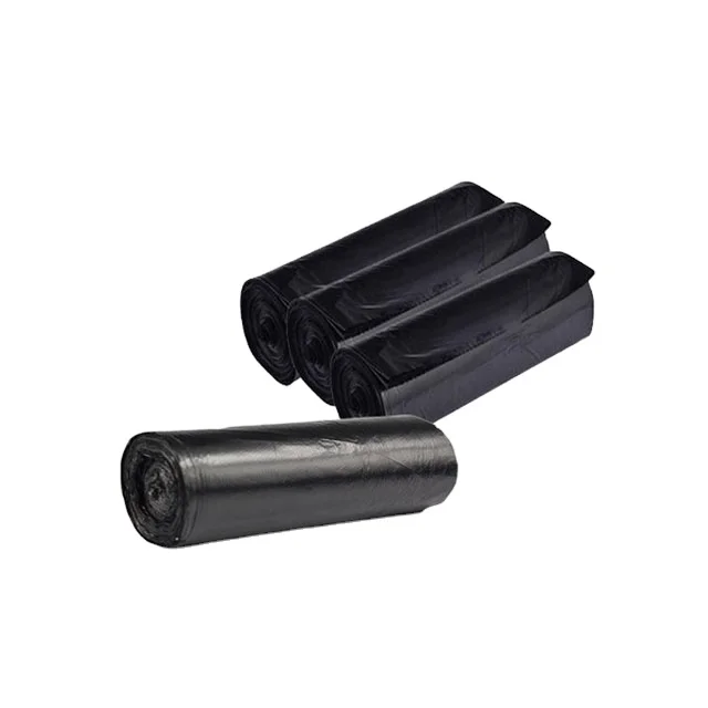 Поставка под заказ HDPE LDPE пластиковый черный мешок для мусора/Мусорная корзина в рулоне