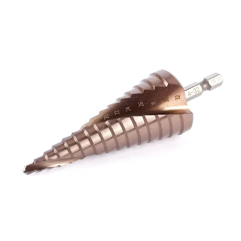 Высокоскоростное ступенчатое сверло из быстрорежущей стали с прямыми канавками 4-12 мм 4-32 мм