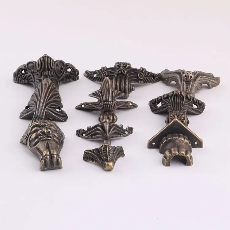 small metal feet corner protector for wooden jewelry box