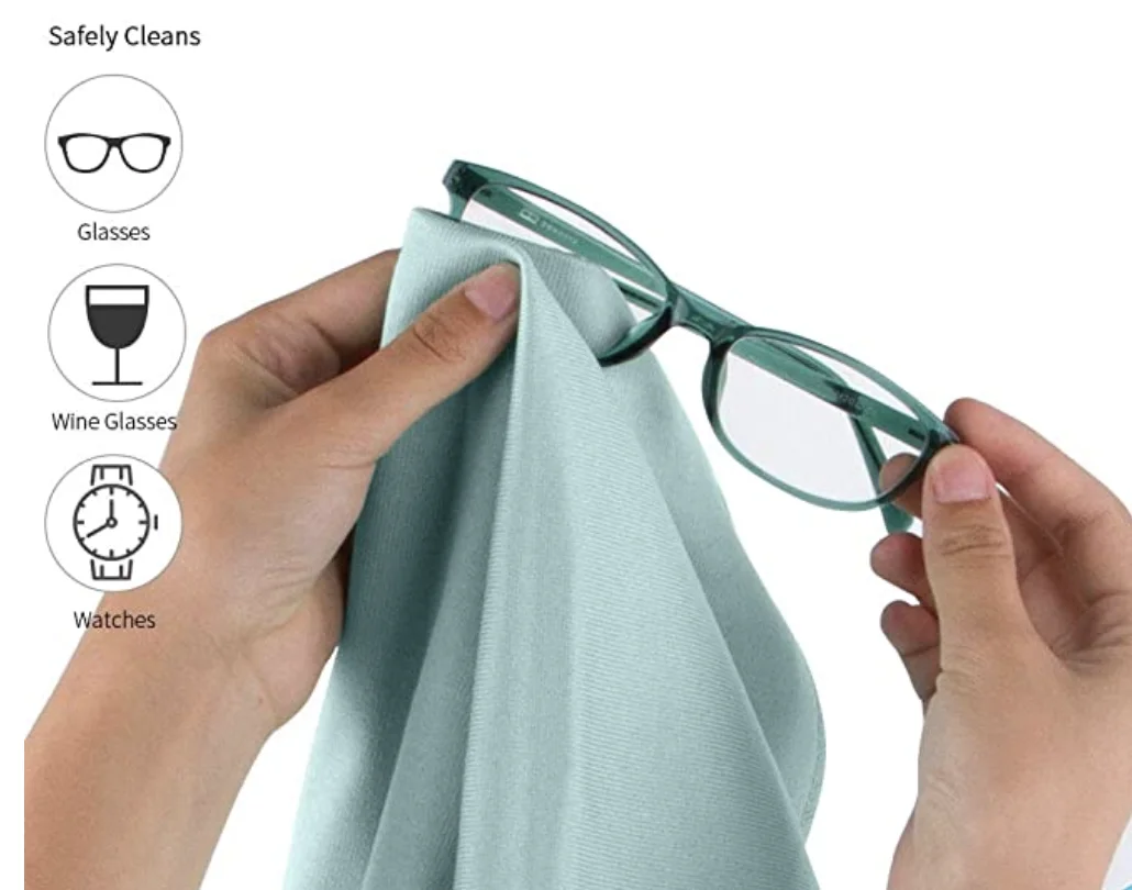 CX premium 30x30 quick dry No stains micro fiber microfiber cloth towel to clean glasses