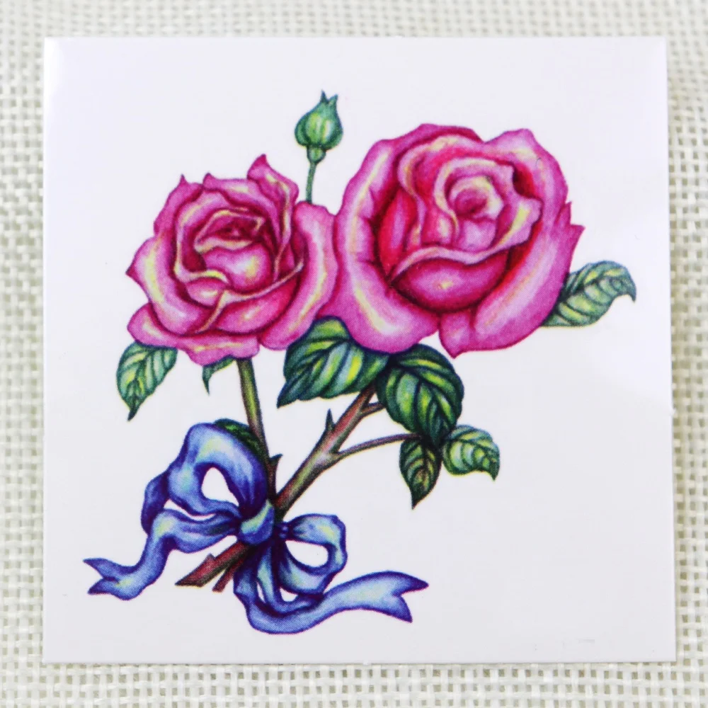 Горячая продажа водонепроницаемые моющиеся Цветочные временные тела Переводные татуировки наклейки