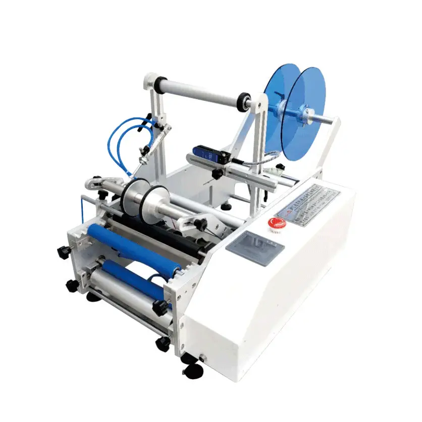 High Precision Dual Side Round Bottle Labeling Machinery Cosmetic Packaging Labeling Machine