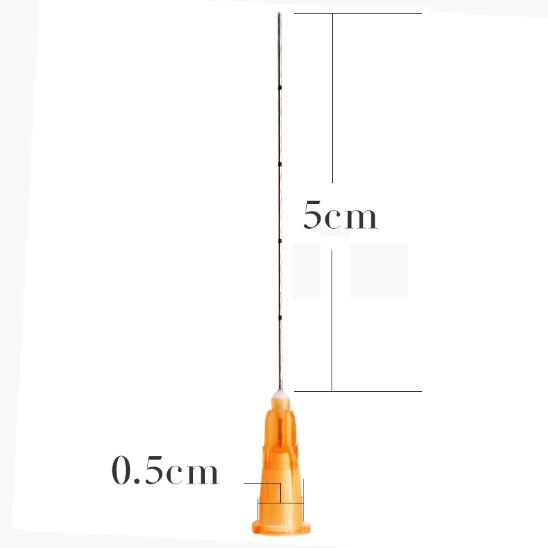 Hot Sale 25 Gauge Dermal Filler Nano Micro Cannula Fine Micro Canula needle 25g 50mm