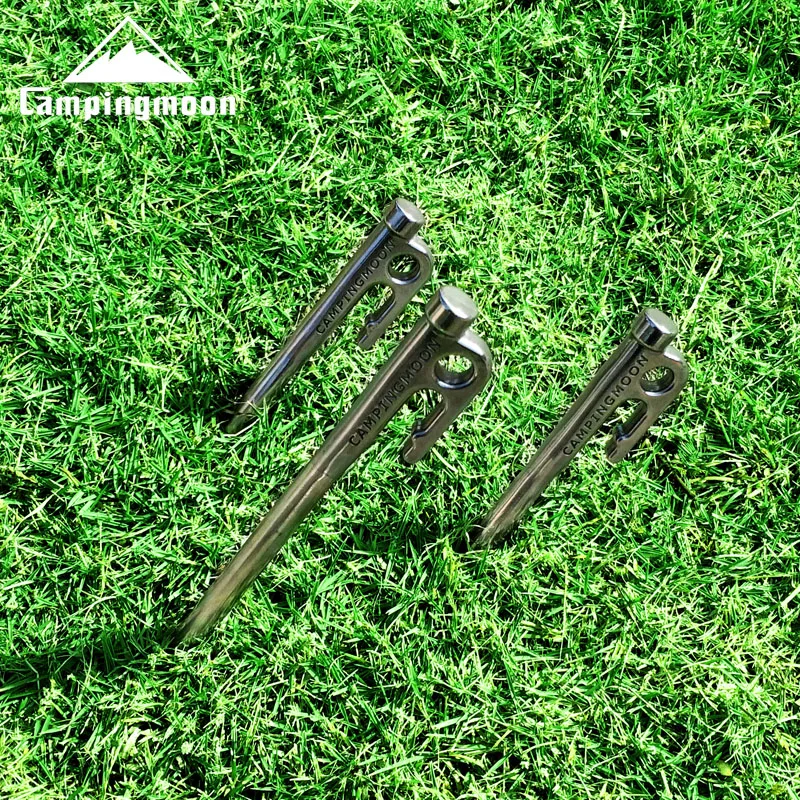 Высокая прочность 40 см из нержавеющей стали для кемпинга на открытом воздухе металла палаточный столб колышки пляжные колышек для снежной погоды колышек