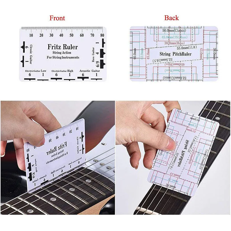 Factory Sale  Luthiers Tool with Guitar Neck Notched Straight Edge String Action Ruler Gauge
