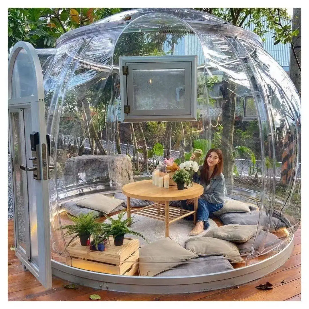 Full House Tent Outdoor Hotel Pc Aluminium Exhibition Tents Prefab Small Chinese Dome House