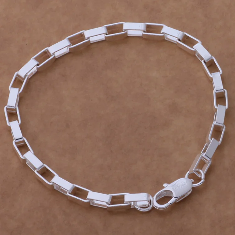 
Multi-style 925 silver fashion jewelry silver plated chain bracelet 