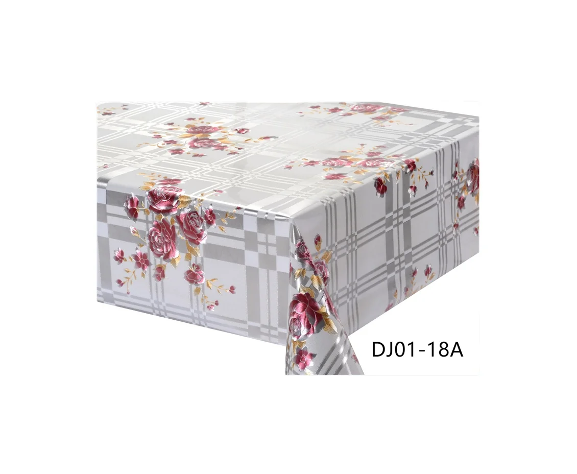 
XHM Factory Anti-stain Rose Checked Table Cover Protector in Rolls Rustic Protective 