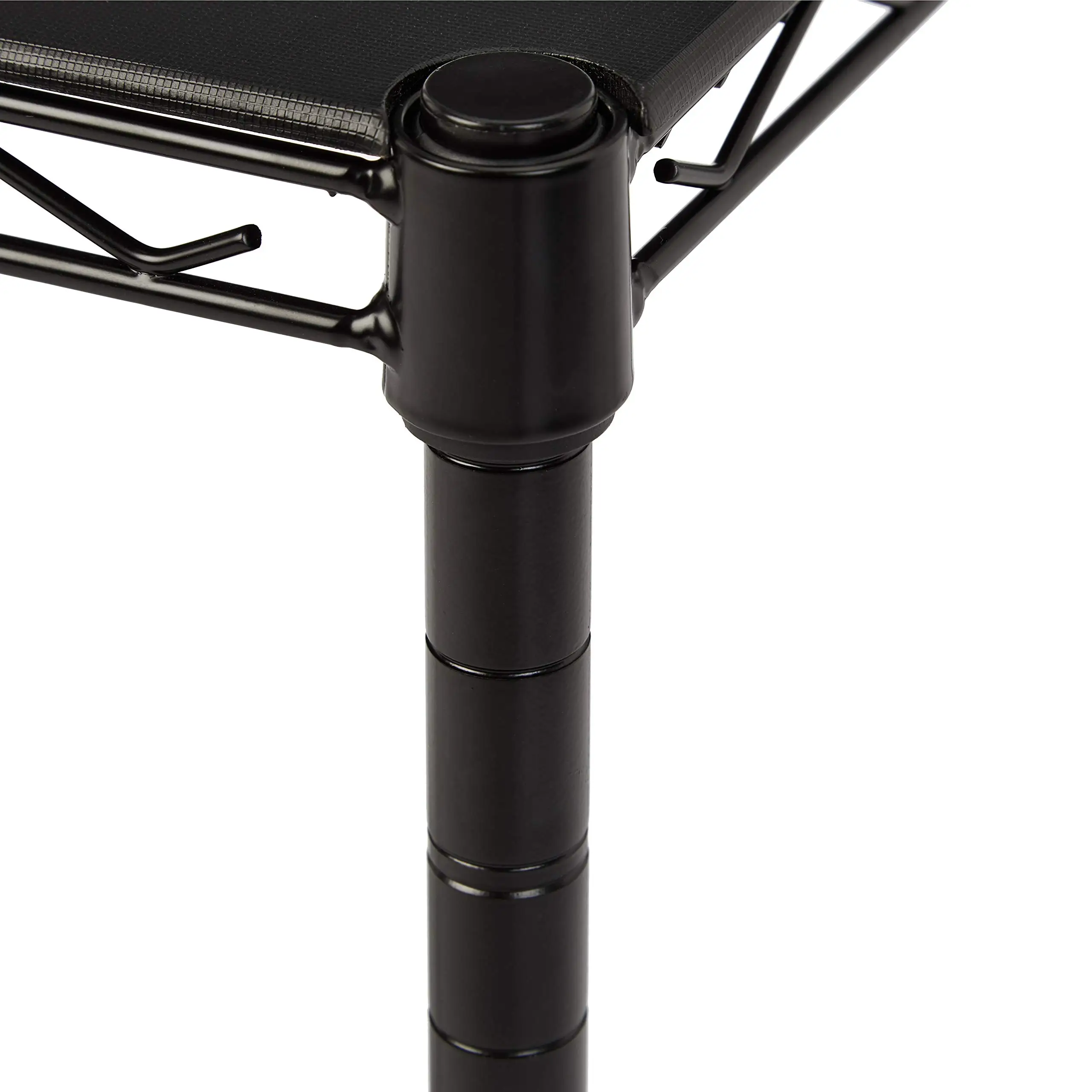 2 полки для хранения черные высококачественные металлические