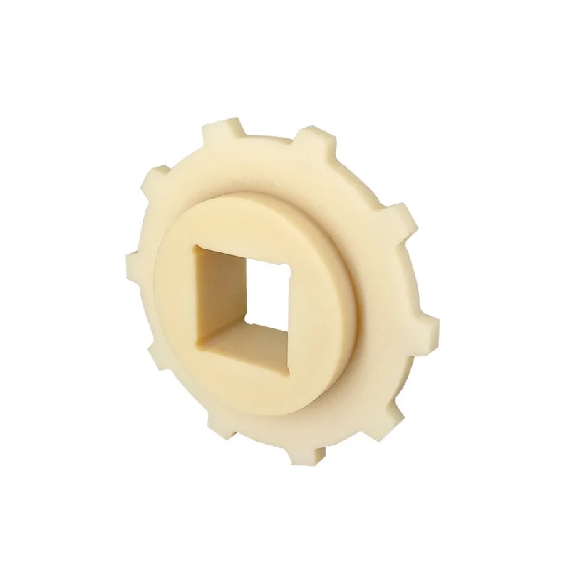 Customized transmission tooth gear wheels cnc machining nylon plastic sprockets gear