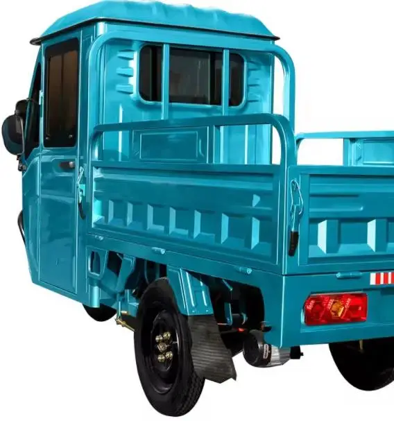 Factory 3 Wheeler E-Loader Semi-Closed Pick up Goods Electric Rickshaw Adult Passenger Tricycle China Customized Grs 1000W Motor