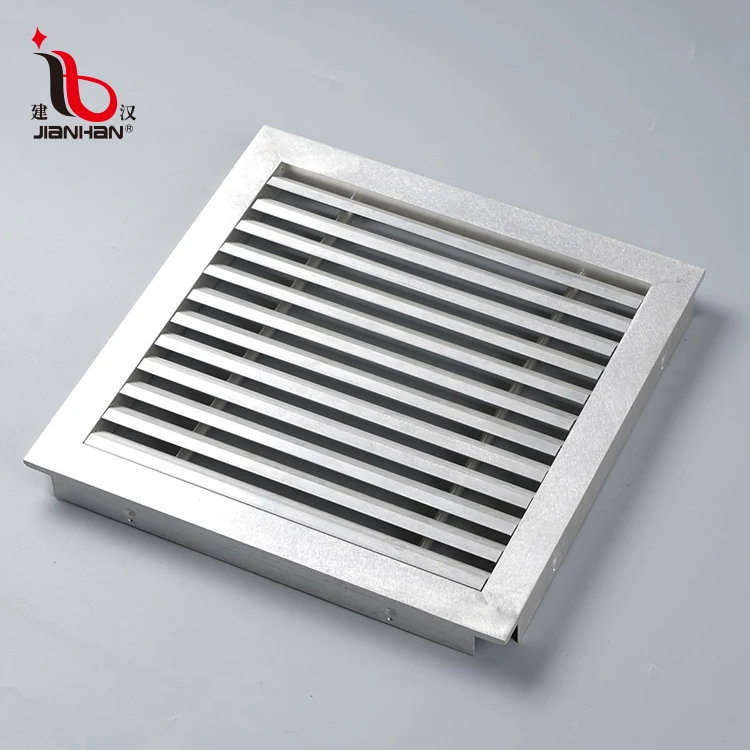 Customized Square Aluminum Air Vent Grille Waterproof Aluminium Ventilation Grilles Vent Tuyere Decoration Louver Grille