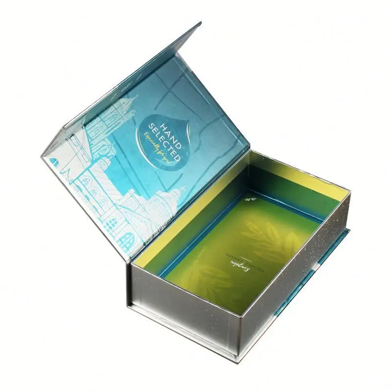 
Оптовая продажа, картонная Складная Подарочная коробка с откидной крышкой и логотипом на заказ с магнитной застежкой 