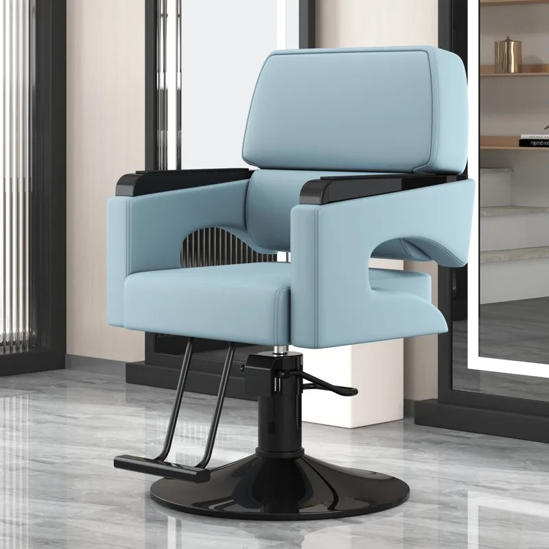 New salon cutting hair lift simple leather can be placed upside down barber chair barber hair station salon furniture