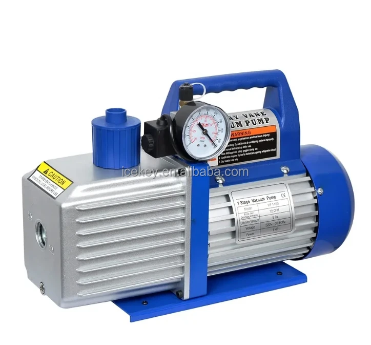 8 CFM Dual Stage Rotary vane vacuum pump 1hp single stage electric vacuum pump wholesale